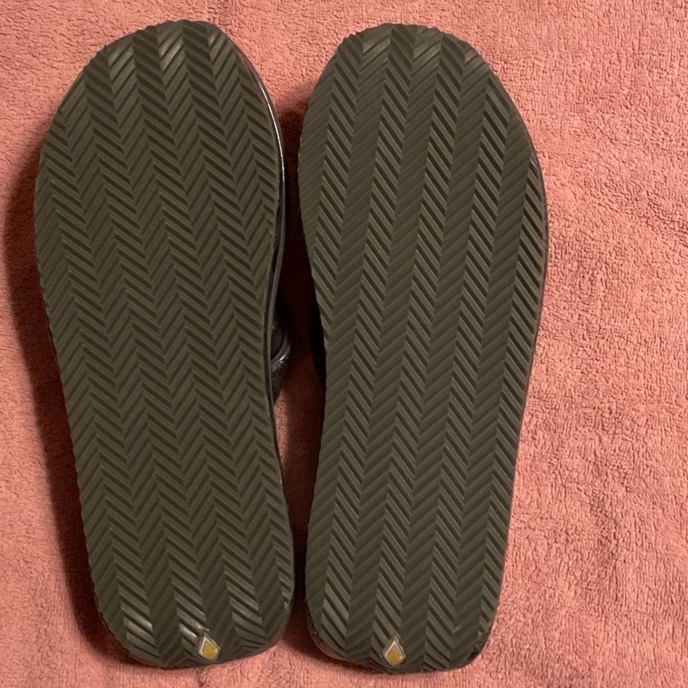 Volatile Grey Croc-Pattern Sandals - image 4